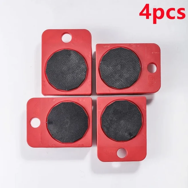 2/4/5pcs 헤비 듀티 가구 리프터 이동 전송 롤러 세트 발동기 휠, 02 wheel-4Pcs