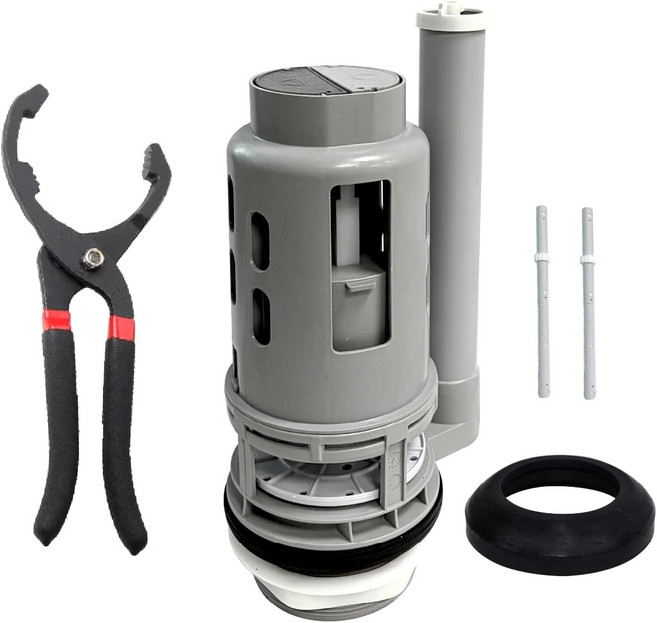 2 화장실을 위한 부테넥 3인치 듀얼 플러시 밸브 교체 글레이셔 베이 아쿠아소스 워터 리지 등과 호환되는 금속 공구 및 개스킷