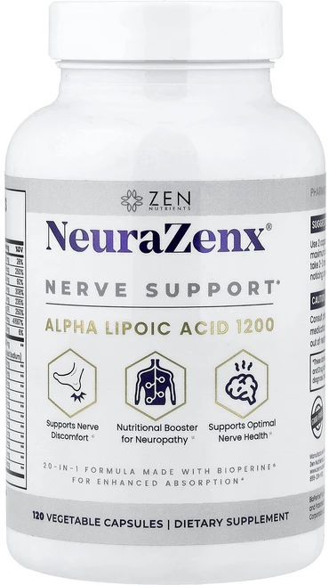새해 첫좋은선물 Zen Nutrients NeuraZenx® 신경계 건강 증진 베지 캡슐 120정 제대로 할인합니다, ZenNutrientsNeuraZenx신경계건강증진베지, 1개 - 쿠팡