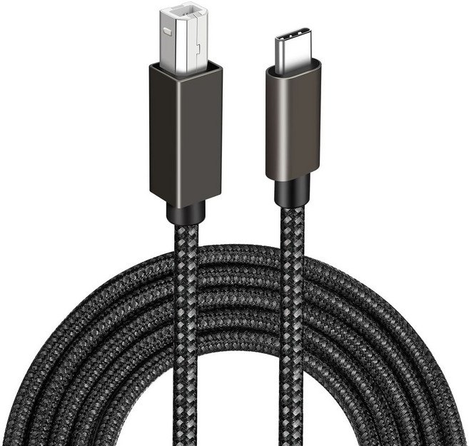 FJKERWDS 타입 4세대 코드는 포커스라이트 솔로 케이블 2i2 스칼렛 C 3세대, 1개, A. 3m 직조 C-USB-B2.0