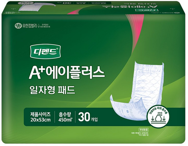 디펜드 성인용 일자형 속기저귀 패드 30매x6팩 신형, FREE(onesize), 30개입, 6세트