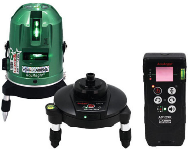 ACUANGLE 추적형베이스_A-9138 그린레이저레벨_A-8854L(삼각대포함), 1개