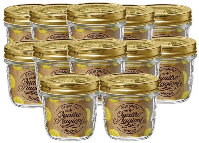 보르미올리 콰트로 밀폐유리병 200ml (와이드) 12개 (1박스)
