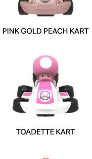 麥當勞 馬力歐卡丁車玩具 公仔擺件, 1個, 奇諾比珂卡丁車