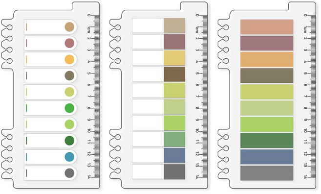 쥬롬 인덱스 스티커 플래그 인덱스탭 3종, 밝은컬러 3개