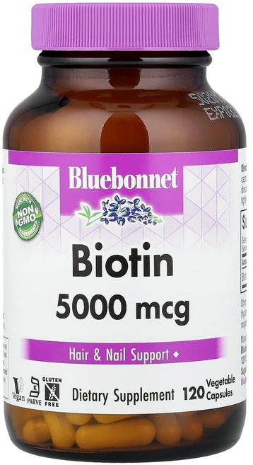 블루보넷뉴트리션 바이오틴 5000 mcg 120 베지캡, 120정, 1개 - 쿠팡
