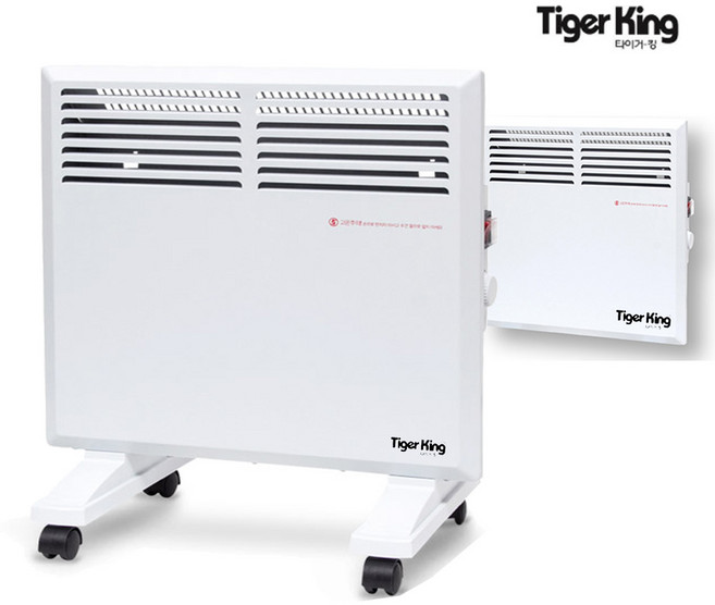 [본사발송] 타이거킹 컨벡터히터 화장실 난로 온풍기 동파방지 벽걸이 스탠드 겸용 TKC-1000 전기히터