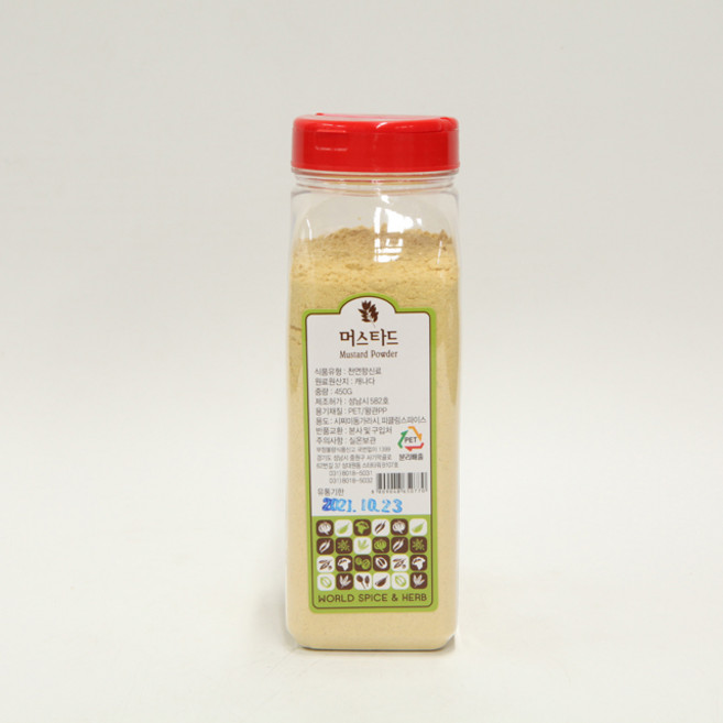 월드스파이스 머스타드분, 3개, 460g