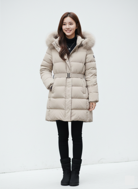 K2 여성 패딩 구스 다운 벨트 정가529000원