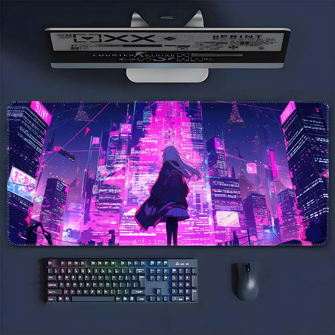 LANAYA GAMES 게이밍 마우스 장패드 E-SPORTS 전용 컨트롤 패드, 0 0 2