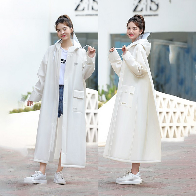 YANGTA 고탄력 내구성 좋은 롱 루즈핏 우비 바람막이 등산 라이딩 EVA 우비