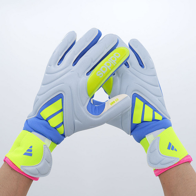 아디다스 골키퍼 글러브 라텍스 GK장갑 키퍼장갑 네거티브컷 축구 훈련용 연습용, 1세트, 블루 퓨전