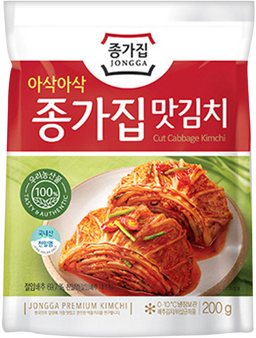 [냉장] 종가집 맛김치 200g, 1개