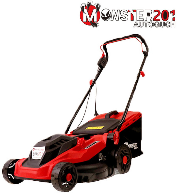 잔디깍기 신형 몬스터201 전기 잔디깍이 1800W 400mm 전기모아 고급 마당 정원 조경, 1개