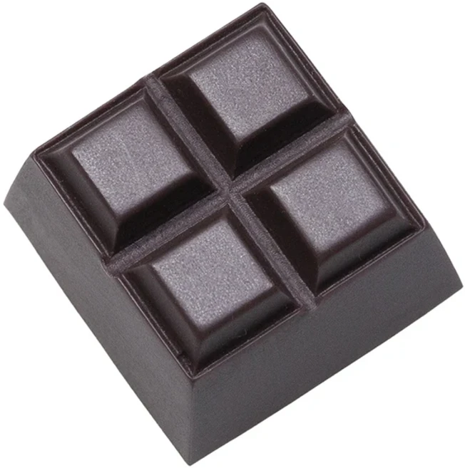 MX 스템 기계식 키보드용 초콜릿 송진 장인 키캡 수제 다크 브라운 참신한 KT, 01 Choco Keycap x1