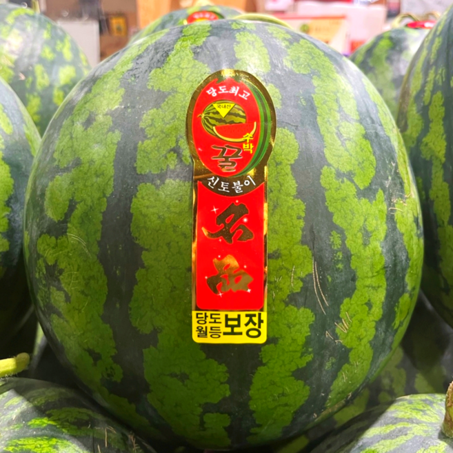 12brix 당도선별 특품 하우스 꿀 수박 선별품, 특품 꿀수박 6-7kg 내외, 1개