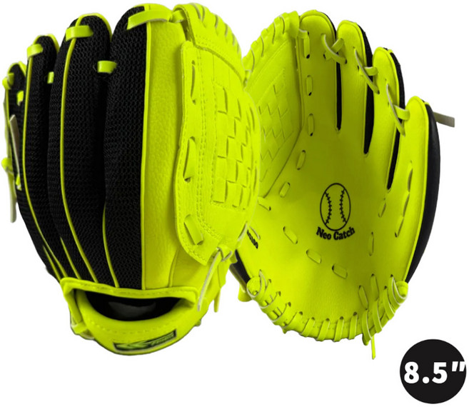 핀트라 네오 캐치 BBG100 연식 야구글러브 8.5인치 9.5인치 캐치볼, 1개, 형광색