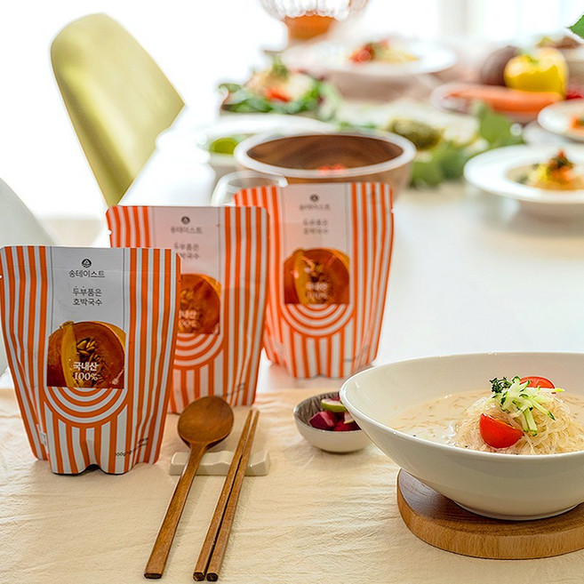 송테이스트 두부품은호박국수 저칼리로 당뇨식단 단백질국수 set, 담백한해물스프10(겨울철추천), 10개, 180g