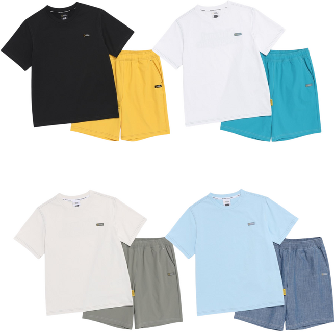 2026 SS 내셔널지오그래픽키즈 KIDS 5부 상하 SET K262UPB010