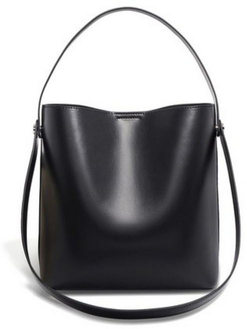 레아르 천연소가죽 여성 토트백 버킷백 원숄더 대용량 출퇴근용 가방