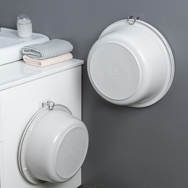 윈프라이스 NO 피스 후크식 컴팩트 멀티 대야걸이, 실버, 2개