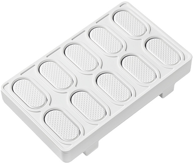 투데이리빙 업소용 10구 초밥틀 초간단 초밥 스시 만들기 스시용 접시 초밥용 사각 트레이 가정용 스시틀, 1개, R98475W(화이트