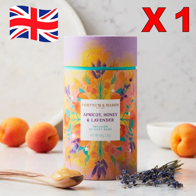 1개 60g 30티백 포트넘앤메이슨 살구 허니&라벤더 허브티 인퓨전 Apricot Honey & Lavender - 쿠팡
