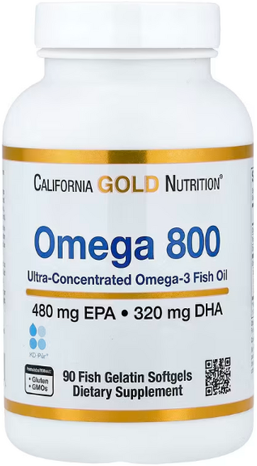 캘리포니아 골드 뉴트리션 오메가800 California Gold Nutrition Omega800 1000mg 90정, 1개