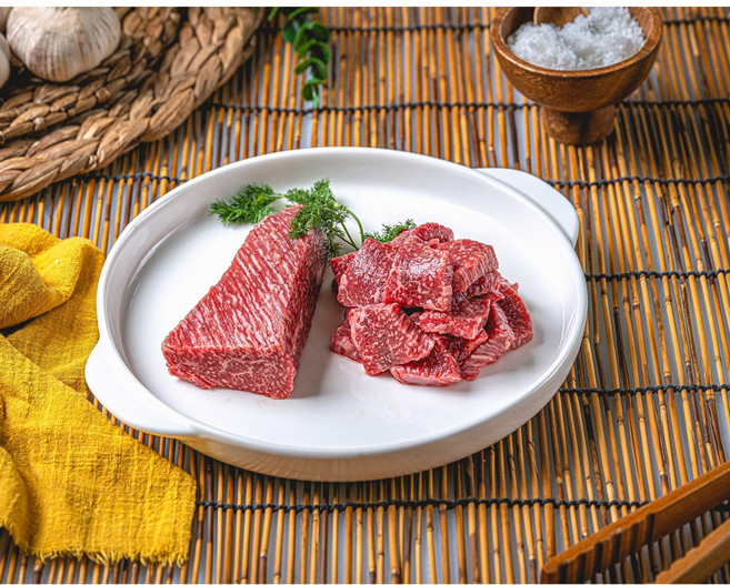 1+ 한우 국거리(앞다리) 500g, 순차출고, 일반포장, 1개