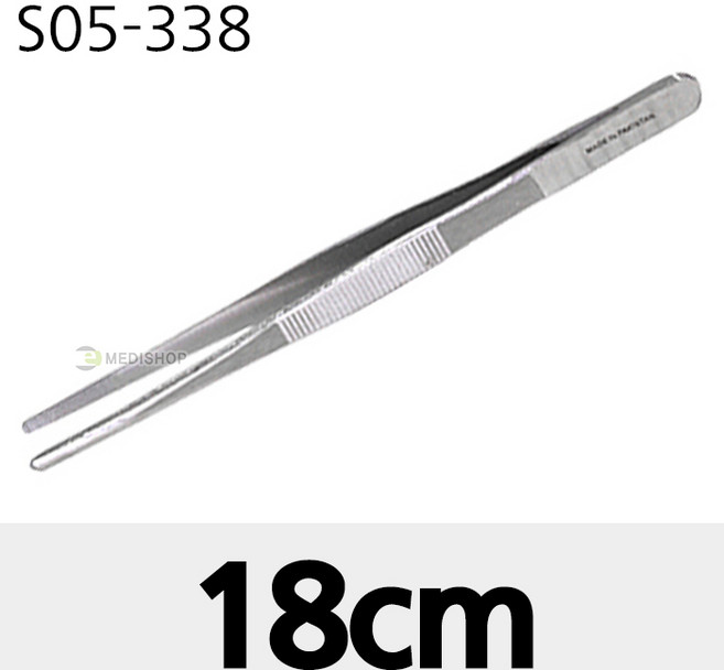 DES 의료용핀셋, 1개, 드레싱핀셋 18cm