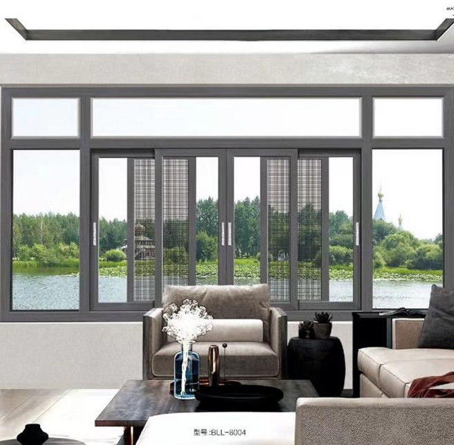 맞춤형 알루미늄 창문 발코니 110 시스템 창 108 방음 여닫이 창문 창호, 1개
