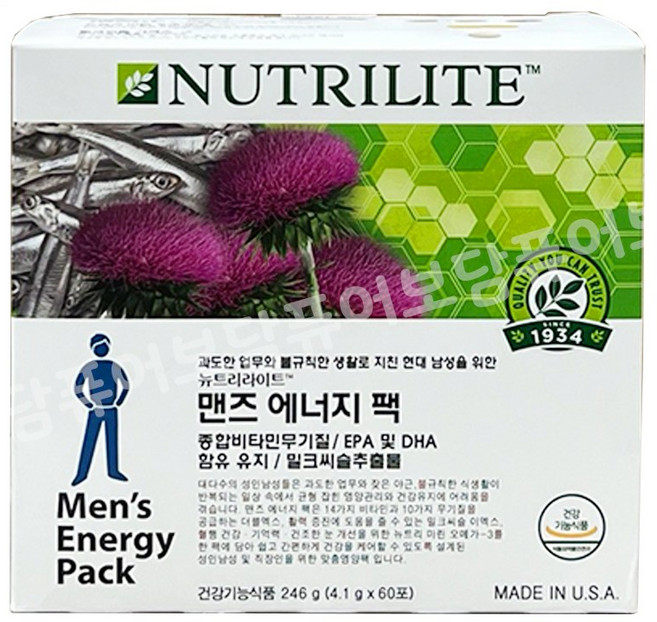 암웨이 남성을 위한 멘즈 에너지 팩 선물세트 + 포켓물티슈 증정, 1개