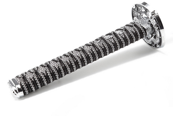 락모터스 자동차 사무라이 오토 기어봉 기어노브 교체 커버 수동 일본도 차량용품 K3 K5, 15cm, 실버