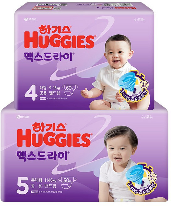 2024 맥스드라이 밴드형 4단계(공용) 60매x1팩+ 밴드형 5단계(공용) 50매x1팩