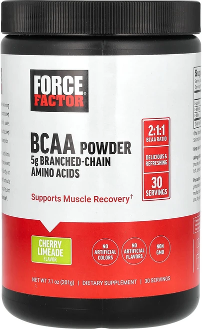 Force Factor BCAA 분말 체리 라임에이드 201g(7.1oz), ForceFactorBCAA분말체리라임에이드201g71, 201g, 1개 - 쿠팡