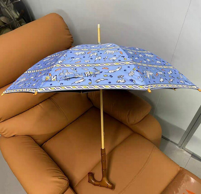 義大利 黑色 駿馬頭 長柄 晴雨兩用 雨傘 半自動 黑色傘面 馬頭手柄 禮盒 吊牌