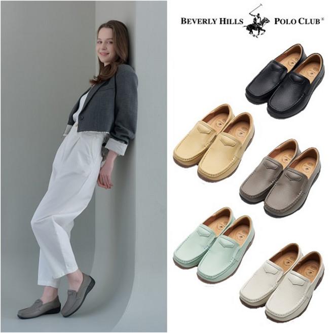 비버리힐스클럽 25SS [비버리힐즈클럽] 천연소가죽 올데이 컴포트화 3044851