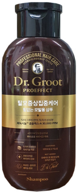 닥터그루트 시즌3 프로이펙트 샴푸 탈모 증상집중케어, 190ml, 1개