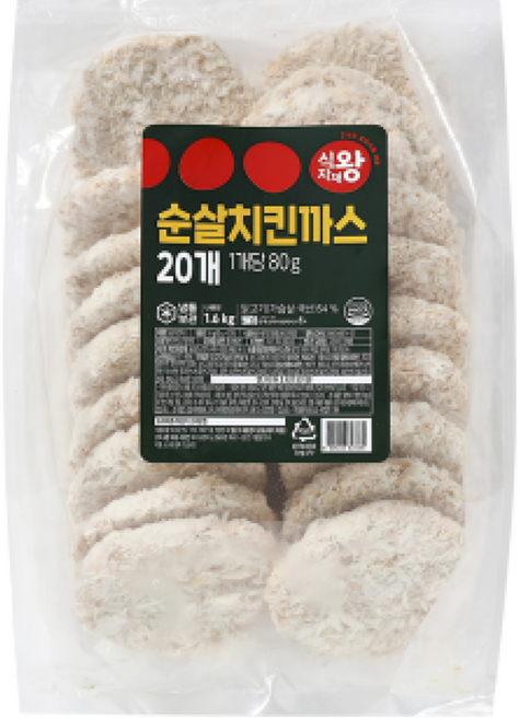 식자재왕 순살치킨까스, 1개, 1.6kg