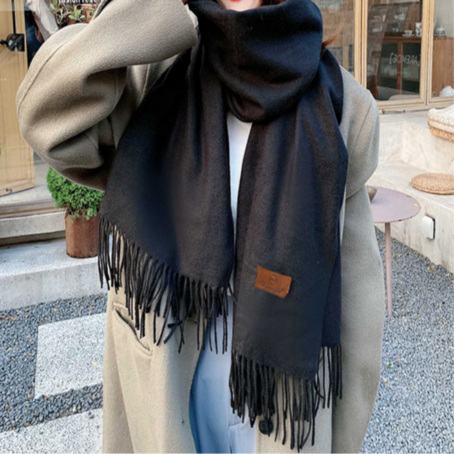 하니모아 여성 고급 겨울 목도리 니트 머플러