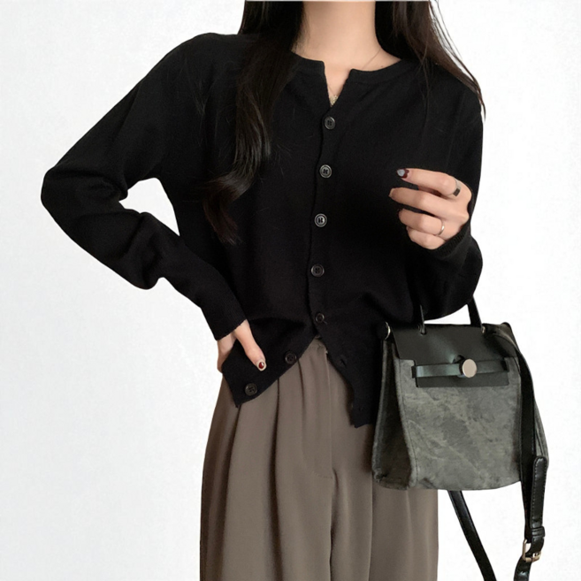 데일리바이블 여성 기본 소프트 촉감 니트 가디건