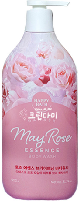 해피바스 에센스 바디워시 로즈 브라이트닝, 900g, 1개