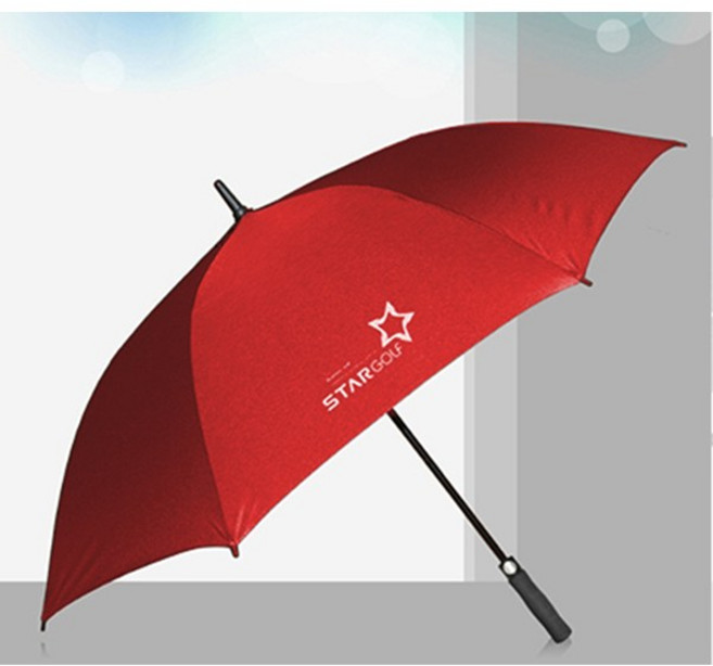 프리미엄 UV차단 초경량 골프우산 양산 자동 의전용 75장우산 스타골프, 빨강