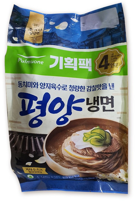 [풀무원] (기획팩)평양냉면 4인분, 1.692kg, 4개