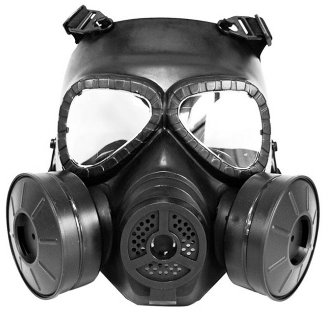 파티쇼 고급형 방독면 2구 가면 할로윈 마스크 파티가면 코스프레 분장, 단품, 단품