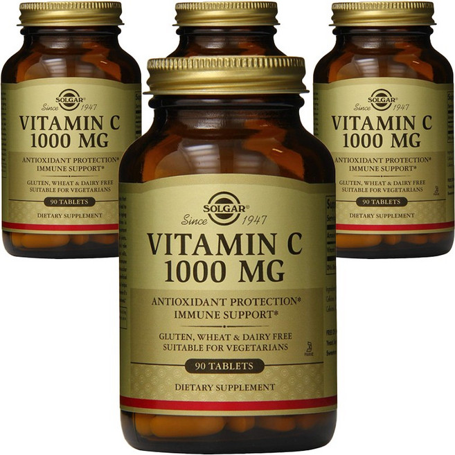 솔가 비타민 C 1000mg 타블렛, 90정, 4개