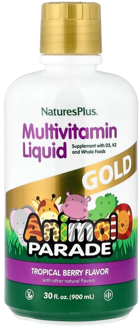 네이쳐스플러스 소스오브라이프 애니멀퍼레이드 골드 리퀴드 트로피컬 베리 887.10ml 30fl oz, 1개, 887ml - 쿠팡