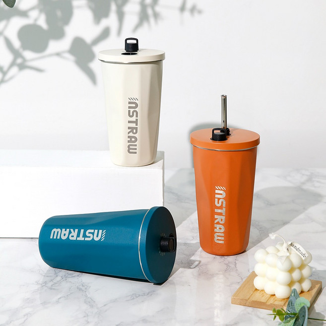 플라라 인스트로 사무실 보온 보냉 텀블러 500ml 휴대용, 1개