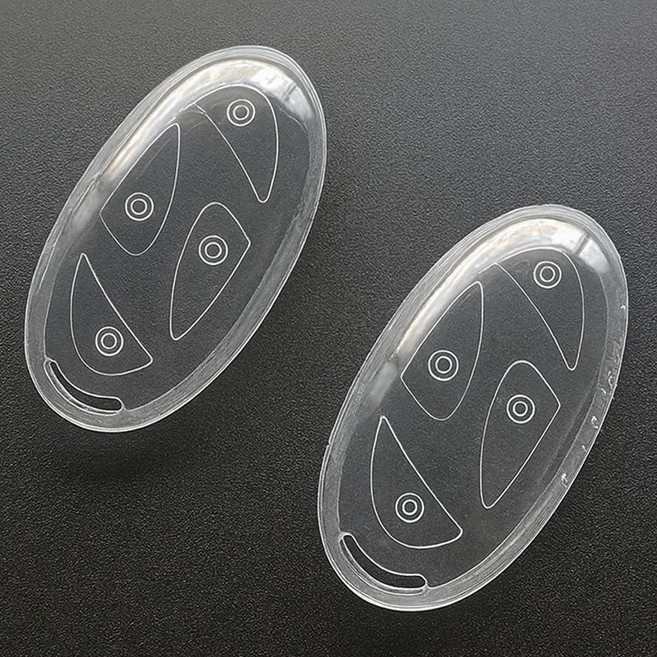 (1+1)라임리빙 현대 호환 차키케이스 자동차 키케이스 투명, 현대-01, 클리어 화이트+화이트