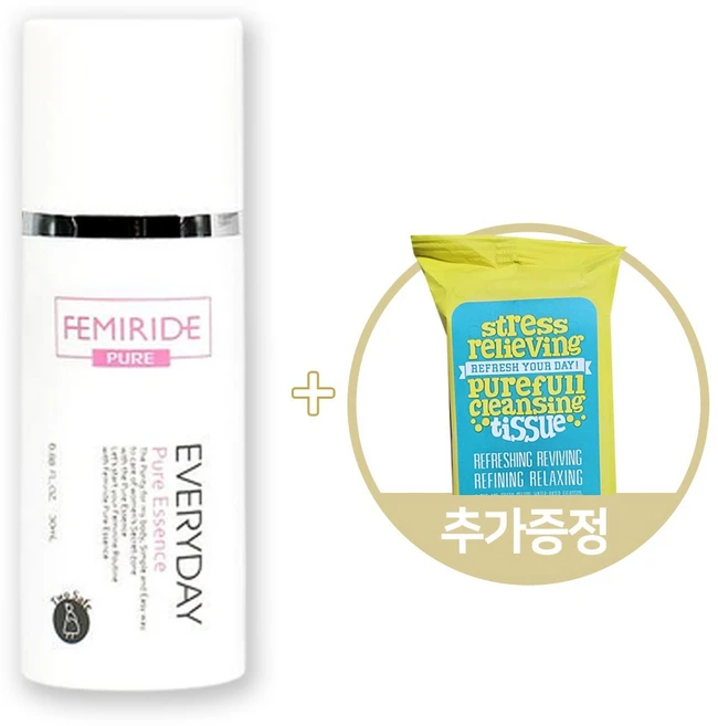 페미라이드 퓨어 에센스 30ml + 클렌징티슈 증정, 1개 - 쿠팡